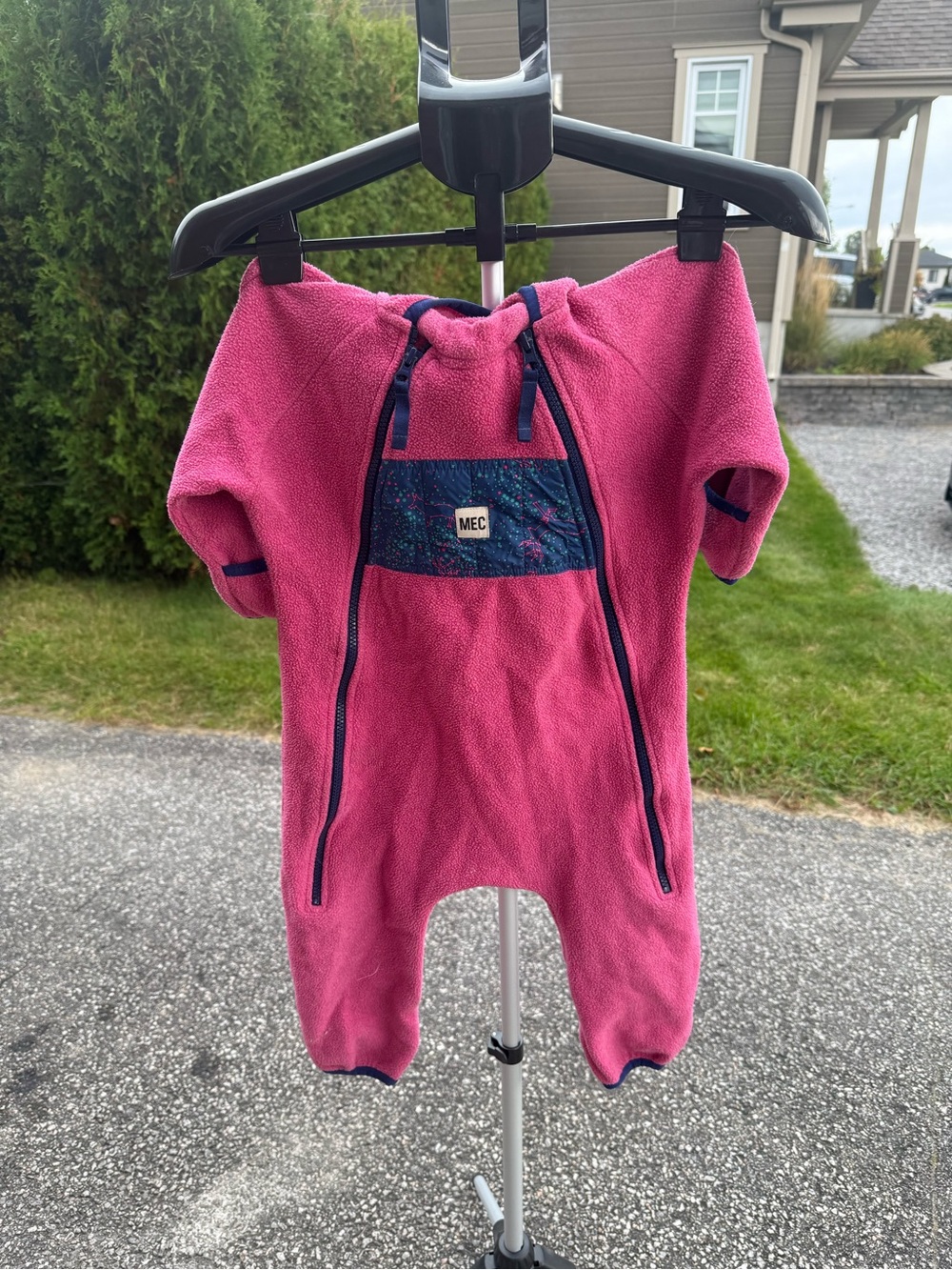 MEC Pink Fleece Bunting Suit Kids One-Piece